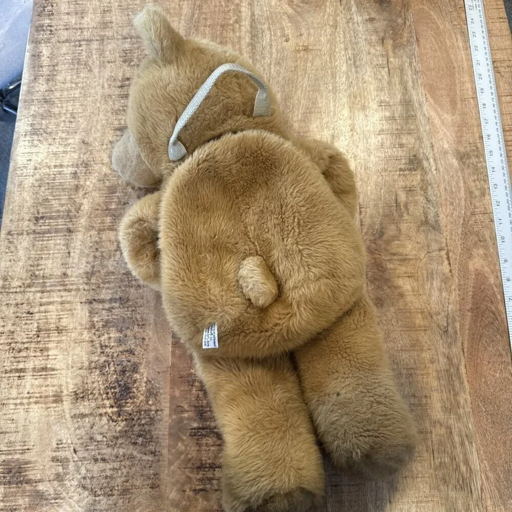 Teddy Bear Plush Backpack Brown Adjustable Straps Y2K Vintage Wild Kiz